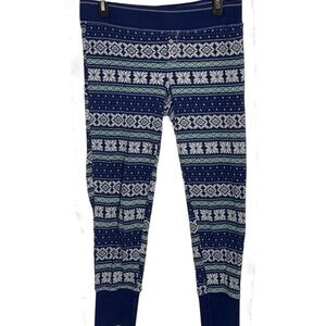Victoria's Secret Thermal Snowflake Pajama Bottoms